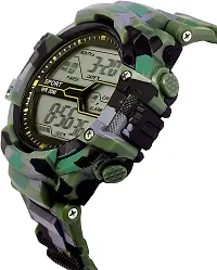 SWADESI STUFF Digital Boy's Watch (Multicolored Dial, Green Colored Strap)-thumb1