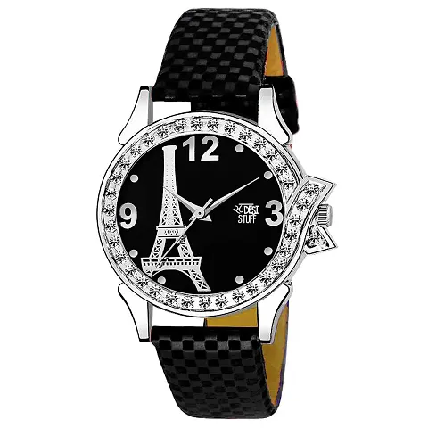 SWADESI STUFF Mor Watch Series Analogue Women's Watch (Black Dial Multi Colored Strap)