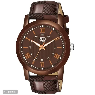 SWADESI STUFF Analogue Men's Watch(Brown Dial Brown Colored Strap)-thumb0