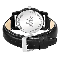 Swadesi Stuff Analogue Black Dial Leather Strap Mahadev Watch for Men and Boy-thumb3