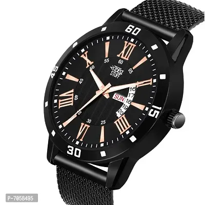 SWADESI STUFF Analogue Men's Watch(Black Dial Black Colored Strap)-SDS70-thumb2