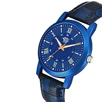 SWADESI STUFF Analogue Men's Watch (Blue Dial Blue Colored Strap)-thumb1