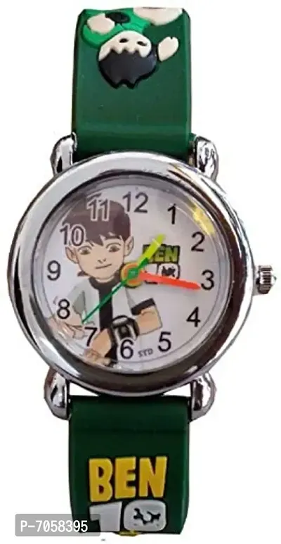 SWADESI STUFF Analog Unisex-Child Watch (Green Dial, Green Colored Strap)