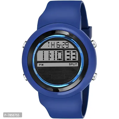 Swadesi Stuff Multi Function Day and Date Alarm Kids Sports Digital Watch for Boys  Girls (Blue)-thumb0