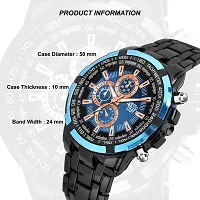 Swadesi Stuff Blue Dial Chronograph Luxury Quartz Analog Watch for Men-thumb3