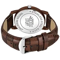SWADESI STUFF Analogue Men's Watch(Brown Dial Brown Colored Strap)-thumb3