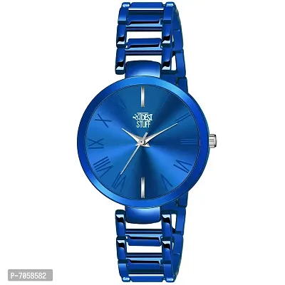 Swadesi Stuff Luxury Analogue Women's Watch (Blue Dial Blue Colored Strap)-thumb0