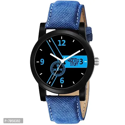 SWADESI STUFF Analogue Men's Watch ( Blue Dial Blue Strap )