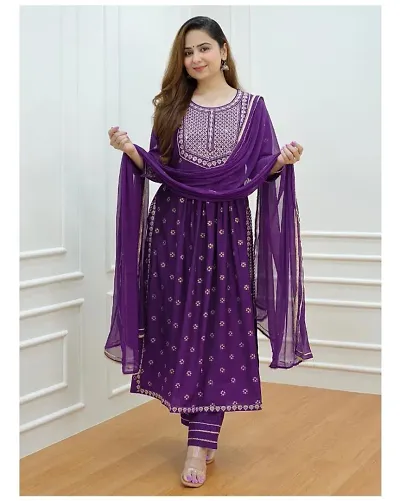 Fancy Rayon Kurta Set For Women