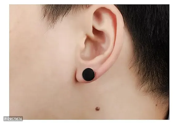 Small black stud earrings deals for guys