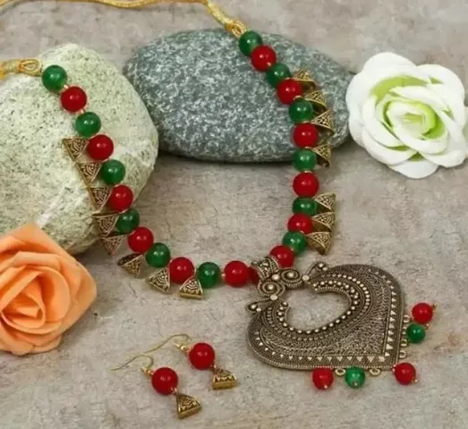 Beautiful Designer Beaded Necklace Set