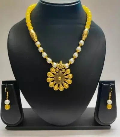 Fancy Alloy Oxidized Beads Jewellery Sets