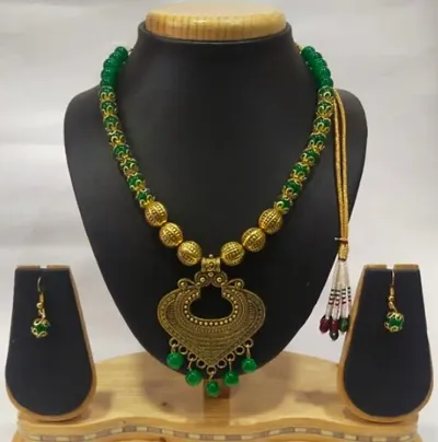 Trending Beads Alloy Necklace Set