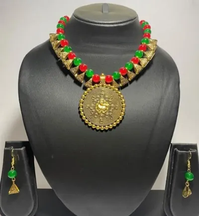 OXIDIZED NECKLACE JEWELLEY SET