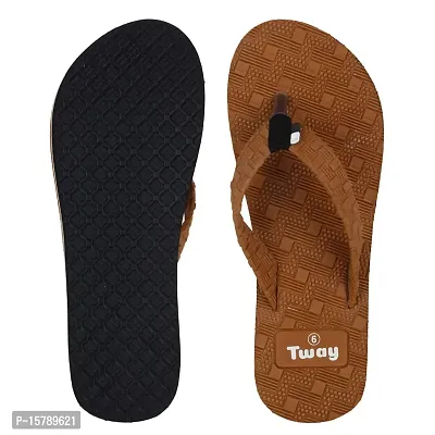 Tway Rubber soft slippers Hawai Chappal Flipflop for women Girls Ladies Home use Slippers pack of 2-thumb4