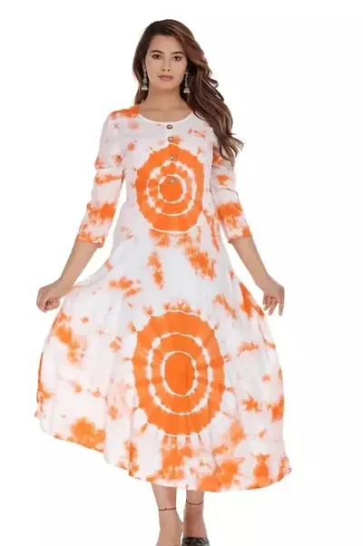 Stylish Cotton Printed Anarkali Kurta