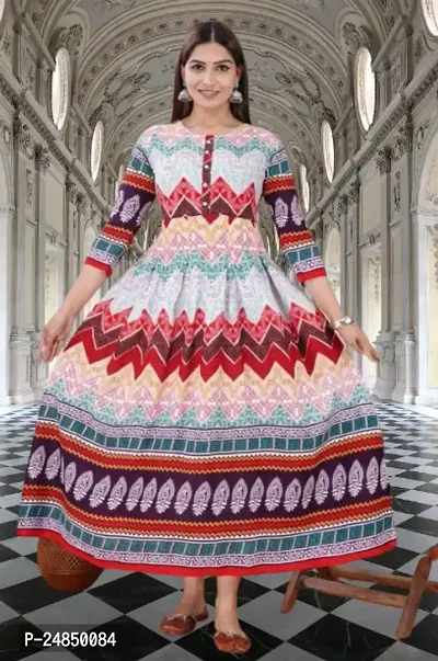 Stylish Cotton Printed Kurta For Women