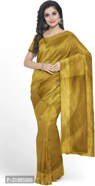 Stylish Multicoloured Cotton Silk Saree With Blouse Piece For Women-thumb0