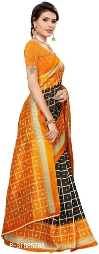 Stylish Black Art Silk Saree With Blouse Piece For Women-thumb3