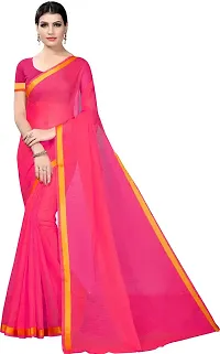 Stylish Multicoloured Cotton Silk Saree With Blouse Piece For Women Pack Of 2-thumb1