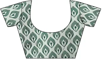 Stylish Art Silk Green Woven Design Saree with Blouse piece For Women-thumb4