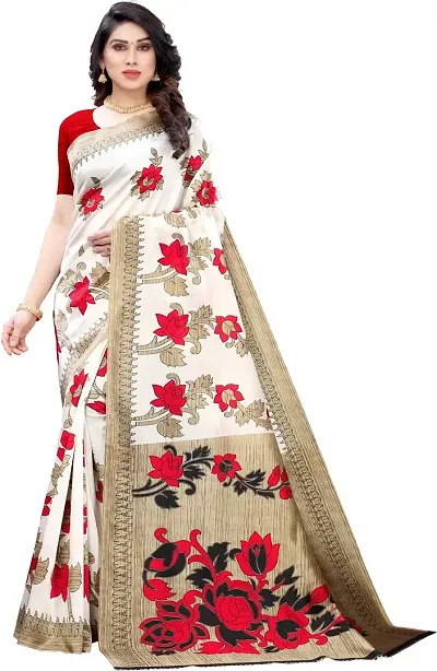 Latest Attractive Art Silk Sarees with Blouse Piece