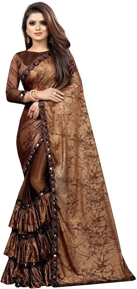 Elegant Cotton Blend Saree with Blouse piece 