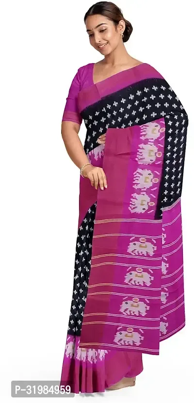 Stylish Black Art Silk Saree With Blouse Piece For Women-thumb0