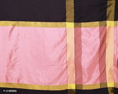 Stylish Peach Cotton Silk Saree With Blouse Piece For Women-thumb5