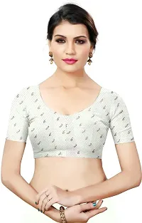 Stylish White Art Silk Saree With Blouse Piece For Women-thumb3