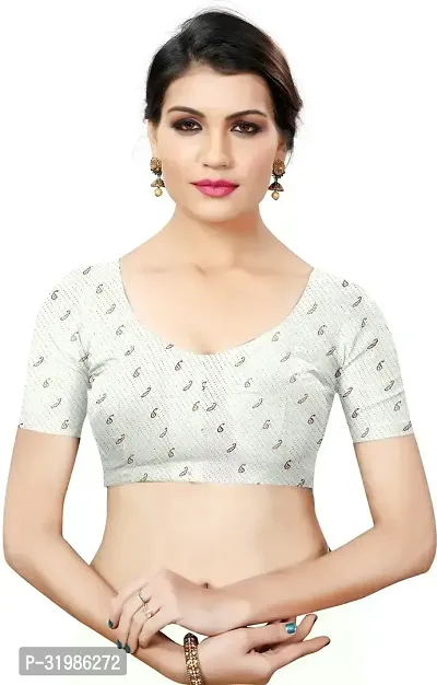 Stylish White Art Silk Saree With Blouse Piece For Women-thumb4