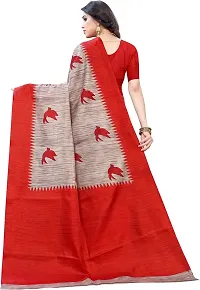 Stylish Multicoloured Cotton Silk Saree With Blouse Piece For Women-thumb3