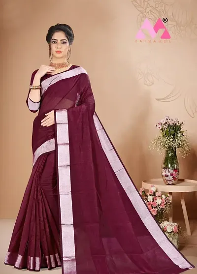 Must Have Cotton Silk Saree with Blouse piece 