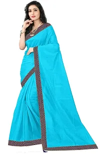 Stylish Multicoloured Cotton Silk Saree With Blouse Piece For Women Pack Of 5-thumb1