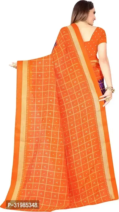 Stylish Multicoloured Art Silk Saree With Blouse Piece For Women-thumb2