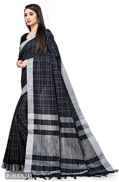 Stylish Black Art Silk Saree With Blouse Piece For Women-thumb2