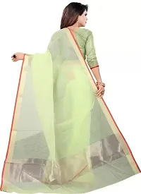 Stylish Green Art Silk Saree With Blouse Piece For Women-thumb2