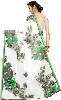 Stylish White Art Silk Saree With Blouse Piece For Women-thumb2