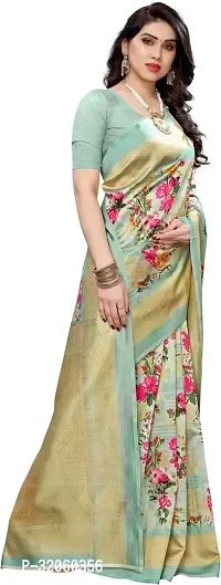 Stylish Cotton Silk Multicoloured Printed Saree with Blouse piece For Women-thumb4