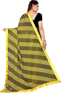 Stylish Multicoloured Cotton Silk Saree With Blouse Piece For Women-thumb2