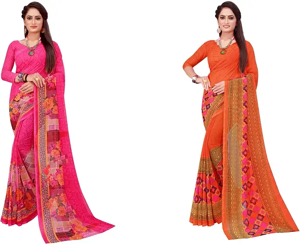 Best Selling Georgette Saree with Blouse piece 