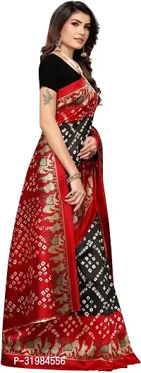 Stylish Black Art Silk Saree With Blouse Piece For Women-thumb3