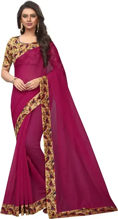 Attractive Art Silk Saree with Blouse piece 