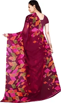 Stylish Multicoloured Georgette Saree With Blouse Piece For Women Pack Of 2-thumb1