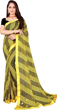 Stylish Multicoloured Cotton Silk Saree With Blouse Piece For Women-thumb1