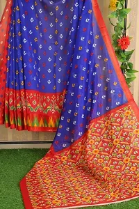 Stylish Blue Art Silk Saree With Blouse Piece For Women-thumb1