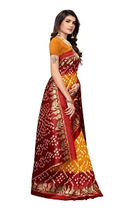 Stylish Maroon Art Silk Saree With Blouse Piece For Women-thumb2