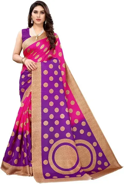 Stylish Fancy Art Silk Saree With Blouse Piece For Women