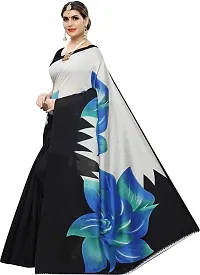 Stylish Multicoloured Cotton Silk Saree With Blouse Piece For Women-thumb1