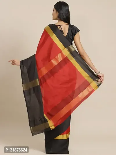 Stylish Multicoloured Art Silk Saree With Blouse Piece For Women-thumb2